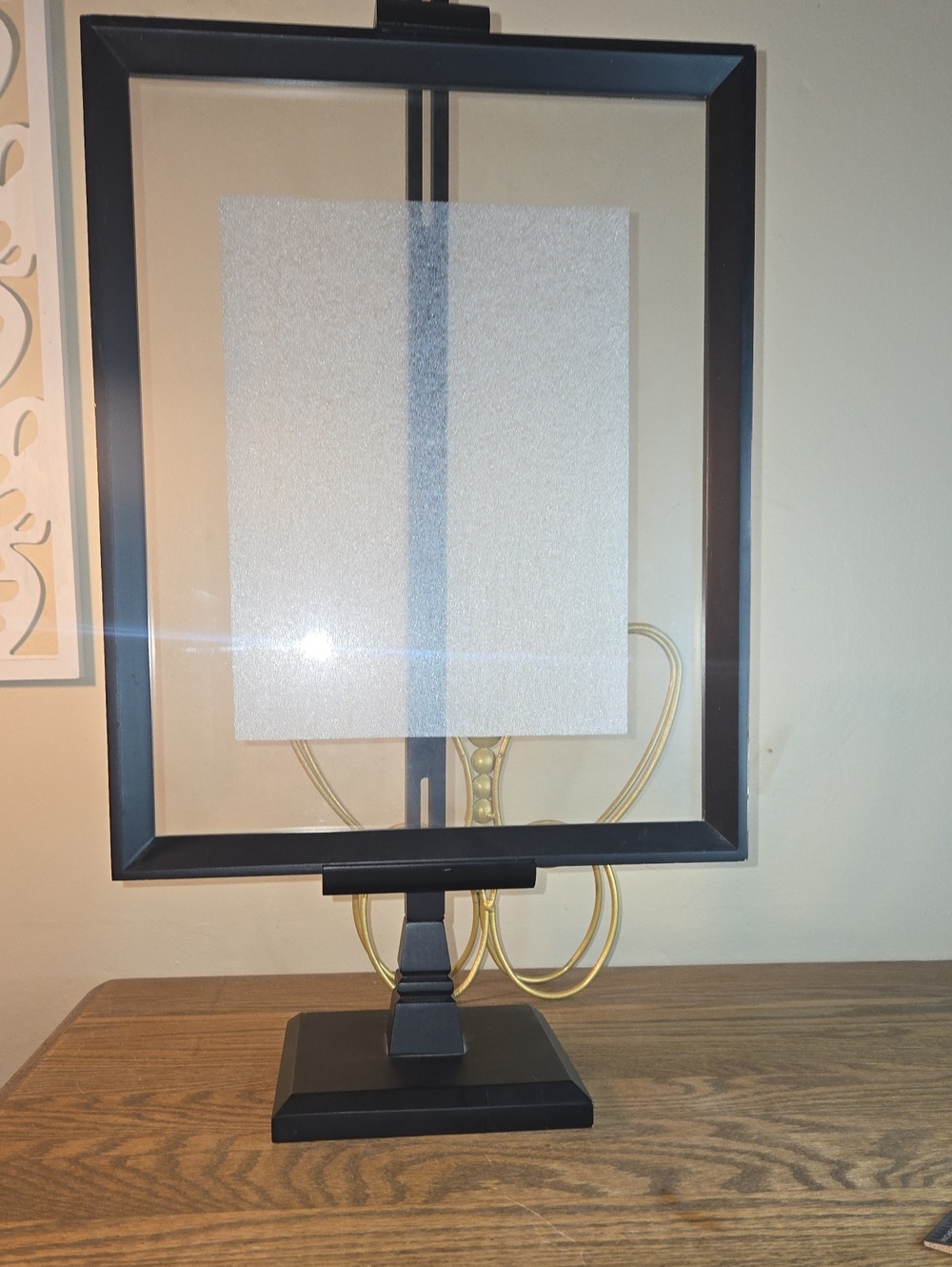 Black Standing Adjustable height Picture Frame